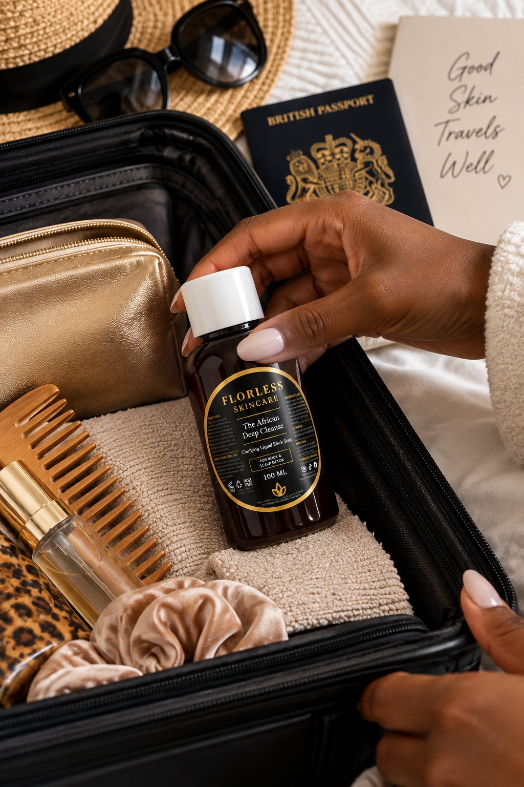 Florless Liquid African Black Soap 500 ML