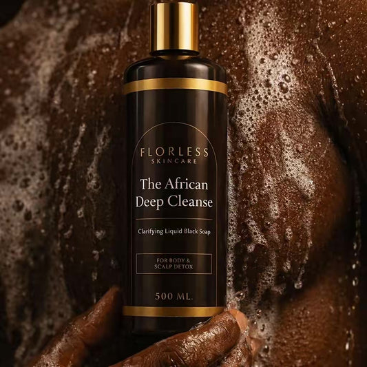 Florless Liquid African Black Soap 500 ML